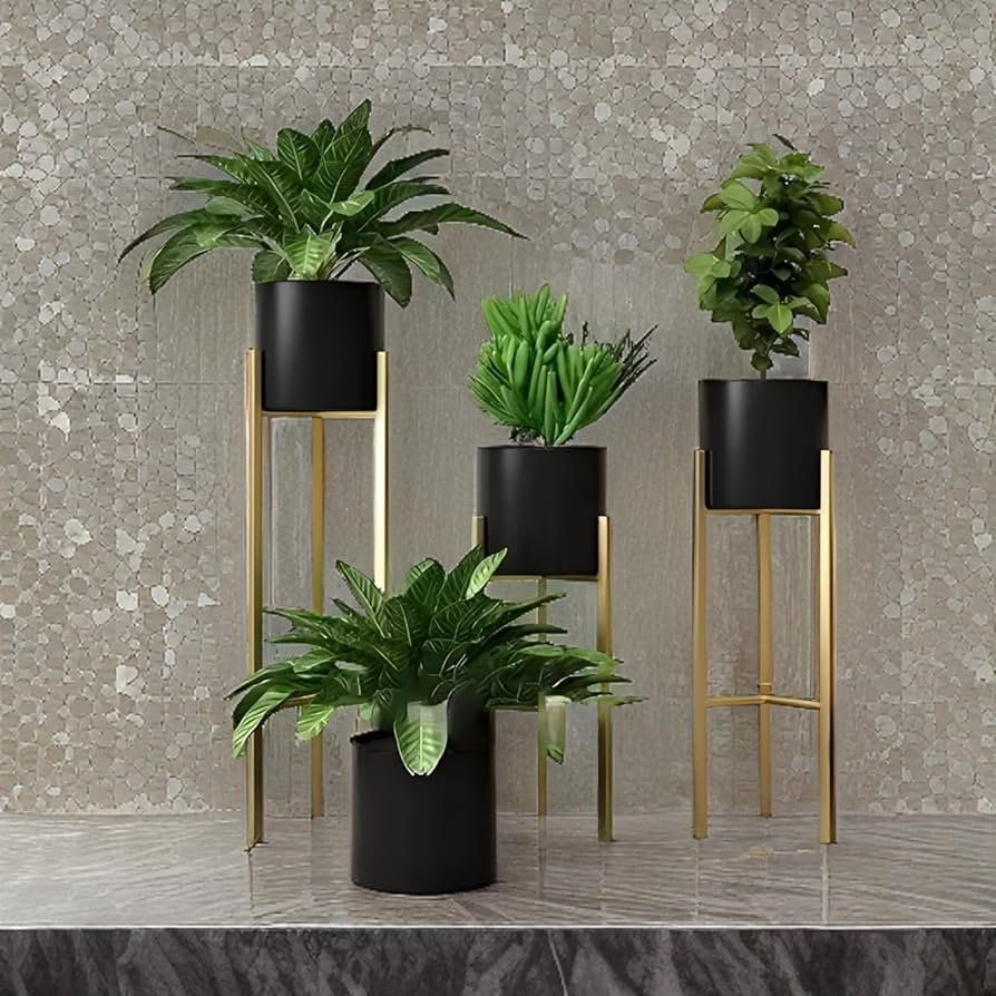 il_1588xN.2274415635_h41b_1445x World Fireᵀᴹ Metal Planters Flower Pots Enhance Your Décor - Image 1